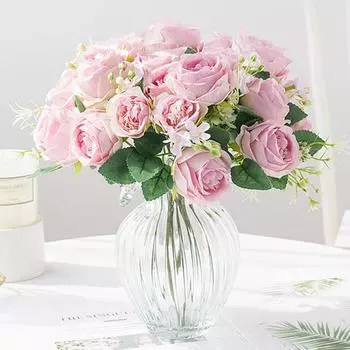 Украшение разноцветных красивых ярких ландшафтных искусственных букетов Искусственный букет