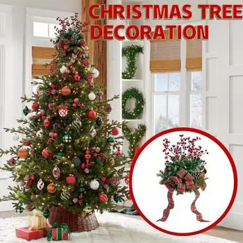 Украшение рождественской елки, украшение в виде красного фрукта в виде цилиндра, рождественское украшение One Size