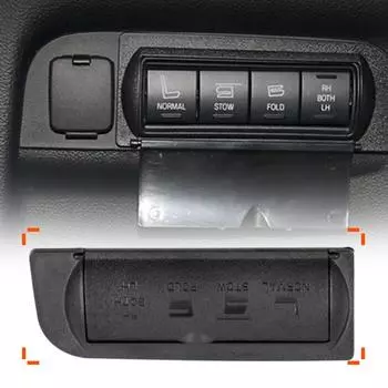 Украшение салона автомобиля, пластиковая кнопка регулировки автомобильного сиденья, защитный чехол, подходит для Ford Explorer 13-17, автозапчасти