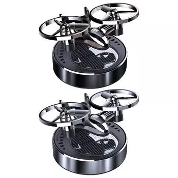 Украшение салона автомобиля, вращающийся диффузор духов на солнечных батареях, украшение для автомобиля, вращающийся освежитель воздуха в виде самолета