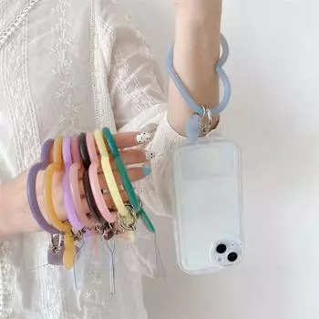 Украшение Силиконовое Сердце Любовь Подвеска Чехол Для Мобильного Телефона Браслет Чехол Для Телефона Патч Браслет Брелок