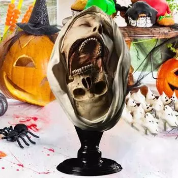 Украшение статуи Хэллоуина, долговечная реалистичная жуткая скульптура, устойчивая к атмосферным воздействиям, нетоксичная садовая декорация, реквизит для вечеринки в честь Хэллоуина, ежедневный показ