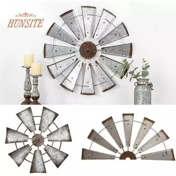 Украшение стен ветряной мельницы в деревенском стиле, искусство из металла S A