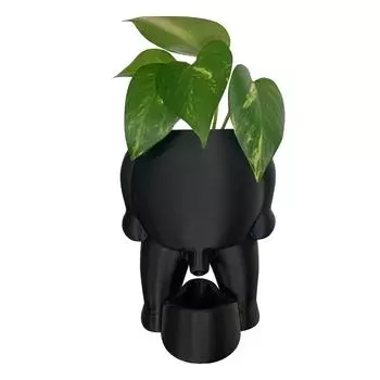 Украшение столешницы цветочного горшка с растениями, поделки из смолы для украшения сада и дома One Size белый