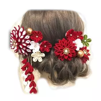 Украшение Tsumami Craft в честь японского выпускного Волосы Украшения для волос в честь эмиграции Лулу [Эмиграция волос] Совершеннолетие Лулу