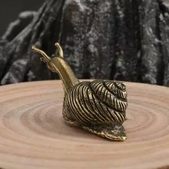 Украшение в виде антикварной улитки Lucky, фигурки животных, ретро-статуя улитки, кабинет медный