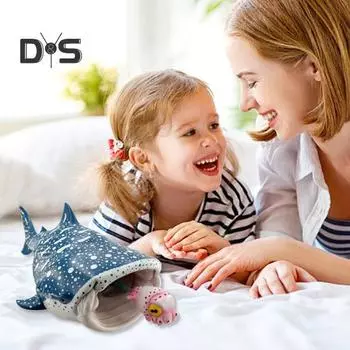 Украшение в виде большой белой акулы из смолы, фигурка акулы-кита мегалодона, мультяшная акула, настольное украшение для вечеринок в морской тематике, коллекционеров, детей B