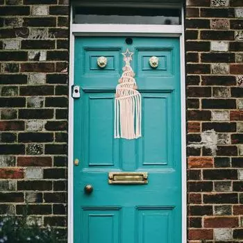 Украшение в виде кисточки для рождественской елки, ручная работа, хлопковая веревка, плетеная в технике макраме, рождественская елка, бохо, подвесное украшение для декора стены двери 1 Set