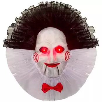 Украшение в виде клоуна на Хэллоуин, креативный реквизит для Джокера, светящиеся праздничные декоративные принадлежности для домашней вечеринки, маскарада, входной двери, подвеска