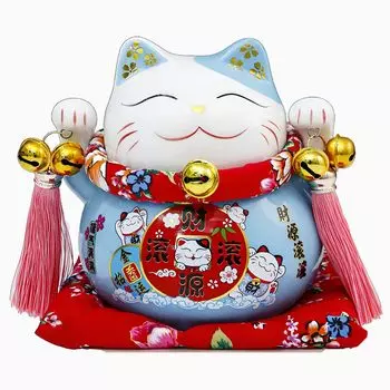 Украшение в виде копилки Lucky Cat Удача Увеличение денежной удачи Керамические разные украшения Внутренний вход Манекинеко Украшение Процветающий бизнес