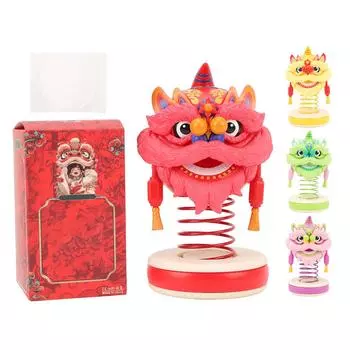 Украшение в виде льва с качающейся головой, резиновое, симпатичное украшение в виде льва с качающейся головой для входа в автомобиль и дом Red and Red