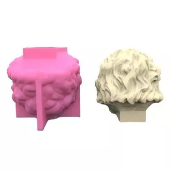 Украшение в виде львиных голов 3D форма для мыла для свечей, эпоксидная форма для свечей, восковые формы для мыла ручной работы для украшения