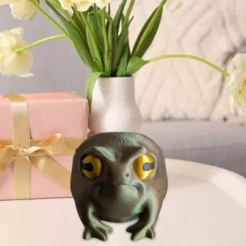 Украшение в виде лягушки Yousheng, 3D-печатная статуя пухлой лягушки, украшение для домашнего офиса, скульптура лягушки для книжной полки, шкафа, журнального столика M