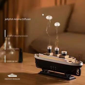 Украшение в виде модели лодки, ультразвуковой увлажнитель воздуха с дистанционным управлением, распылитель дымовых колец, аппарат для ароматерапии с эфирными маслами, подарок. European