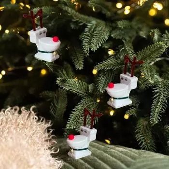 Украшение в виде оленя для туалета Украшение в виде оленя для рождественской елки Украшение в виде оленя для туалета в ванной