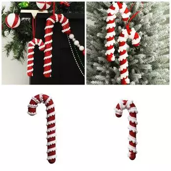Украшение в виде пенопластовой конфеты, рождественский костыль, подвесной кулон, украшение для праздничного домашнего дисплея, праздничные принадлежности для вечеринок S