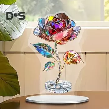 Украшение в виде сердца с любовью, 2D, плоское акриловое украшение для рабочего стола, мультяшное украшение на тему любви, подарок на годовщину Дня святого Валентина A