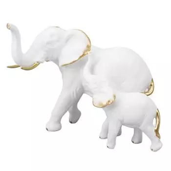 Украшение в виде слона, инновационная изысканная легкая роскошная статуя из смолы в виде матери-слонихи для жизни