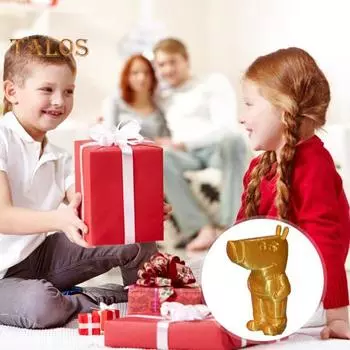 Украшение в виде собаки-мемчика, напечатанное на 3D-принтере, статуэтка собаки Chill Buddy, стоящая на столе собака в одежде, брюках и обуви, подарок для детей и взрослых, любителей мемов чёрный