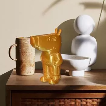 Украшение в виде собаки Meme, напечатанное на 3D-принтере, фигурка собаки Chill Buddy, стоящая на столешнице собака белый