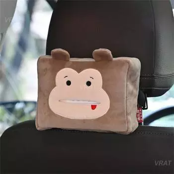 Украшение в виде животного, милый мультфильм, портативный, универсальный, для авто, дома, комнаты, для сиденья автомобиля, салона автомобиля, коробка для салфеток, креативный, милый