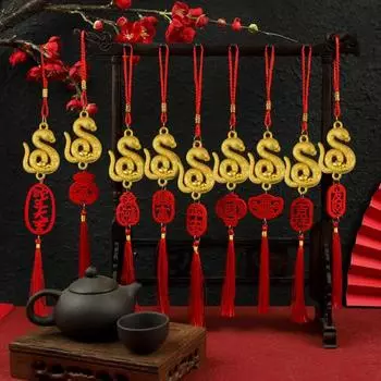 Украшение в виде змеи 2025 год Змеи Декор по фен-шуй Китайский лунный Новый год 10pcs