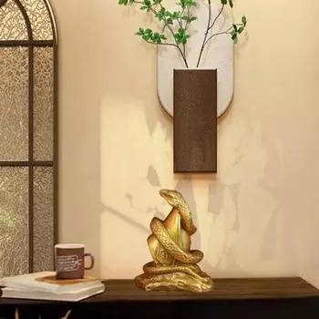 Украшение в виде змеи зодиака Yousheng, статуэтка змеи из смолы, настольная статуя змеи, приносящей богатство и удачу, для китайского Нового года, домашнего офиса, декора B