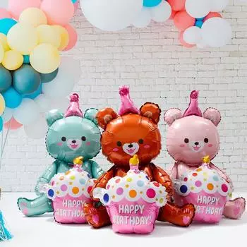 Украшение вечеринки Торт Медведь Воздушный шар