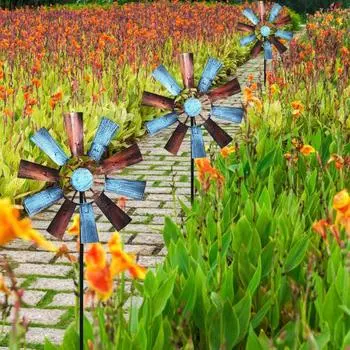 Украшение, винтажные водонепроницаемые садовые ветровые блесны, украшение для патио для двора, сада, патио, лужайки на открытом воздухе B