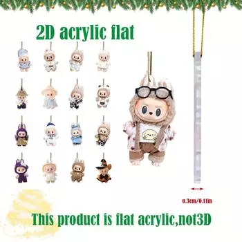 Украшения, акриловые подвесные рождественские украшения для дома, автомобиля, рюкзака, кулона, подарок для детей One Size
