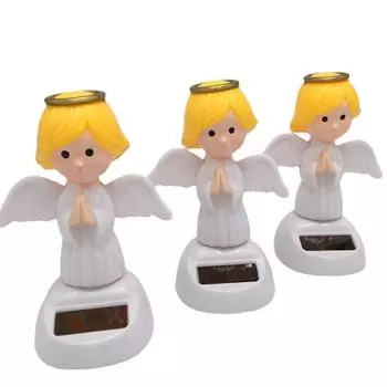 Украшения Angel Solar поглощают солнечный свет и автоматически качаются. Украшения для салона автомобиля. белый