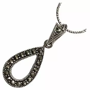 Украшения Bali Tropical Jewelry SILVER925 турецкое серебряное маленькое ожерелье с подвеской из марказита и пирита, этнический курорт 925 с цепочкой, азиатский гавайский батик, сделано в