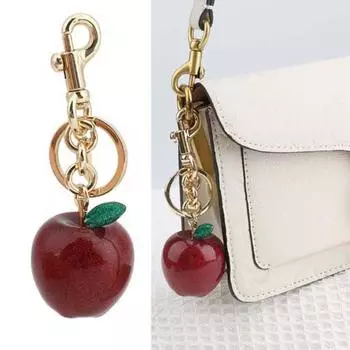 Украшения брелок в виде вишни из цинкового сплава с вишневыми подвесками, изысканный хрустальный кулон в виде вишни, украшение для рюкзака StyleH-Black