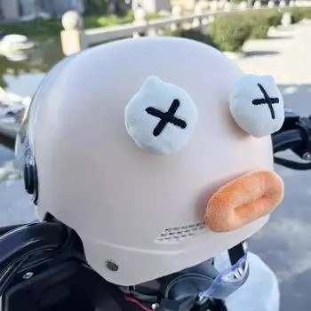 Украшения Casque Sausage Mouth Helmets Украшения Gadgets Милые Смешные Электромобили Мотоциклетный Шлем Оборудование