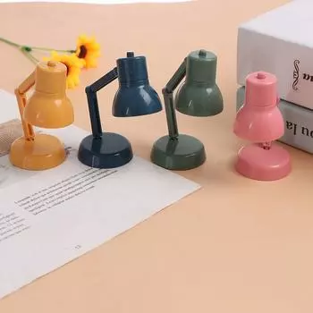 Украшения Crafts Настольная лампа Миниатюрная кукольная мебель Кукольный домик Миниатюрная настольная лампа для моделирования жёлтый