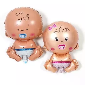 Украшения Девочка Голубой дети Соска Вечеринка Мальчик Ребенок Розовый Baby Shower Новый мультфильм День рождения Милый Воздушные шары Фольга синий