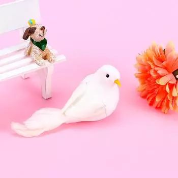 Украшения DIY Craft Home Foam Feather White Birds Wedding Craft Birds Decorations