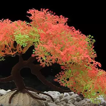 Украшения для аквариума, имитация сосны, искусственные деревья, растения, украшения 9