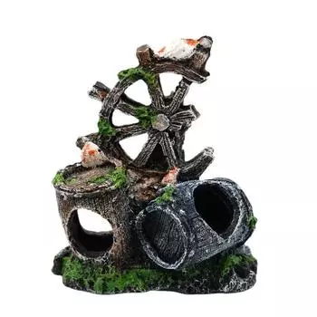 Украшения для аквариума из флокированной смолы One Size