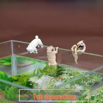 Украшения для аквариума в японском стиле: Креативные ландшафтные украшения на тему собак Dog lying