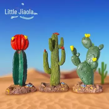 Украшения для аквариумов из пустынных кактусов и суккулентов Giant cactus