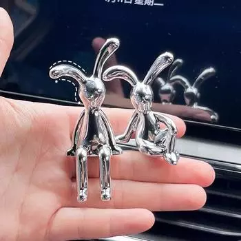 Украшения для автомобиля Kawaii Rabbit Auto Interior Center Console Decoration Bunny Decorations Car Accessories Room Table Desk Decorative