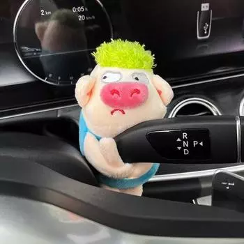 Украшения для автомобиля Милая мультяшная свинка, украшение для автомобиля, кошка, плюшевая кукла, поворотник, ручка переключения передач, аксессуары для интерьера D