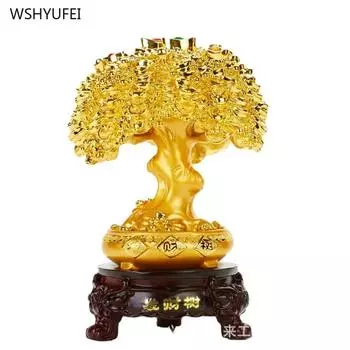 Украшения для дерева богатства Подарок на открытие нового магазина компании Изделия из смолы Украшения для дома в стиле фэн-шуй