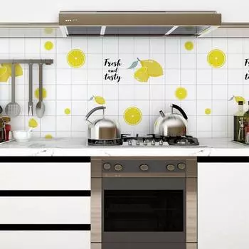 Украшения для дома 60 см Кухня Устойчивость к маслу и высоким температурам Моющиеся Самоклеящиеся Водонепроницаемые Влагостойкие Обои Стена 60cmX1m