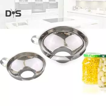 Украшения для дома из нержавеющей стали с широким горлышком, банка, бутылка, воронка, чашка, масло, вино, фасоль, бункер, инструмент Small