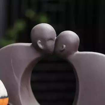 Украшения для дома Сердце Имейте Взаимное Сродство Ручной Работы Водопад Противоток Курильница Фиолетовый Глиняный Держатель Для Благовоний Лотос Кадило