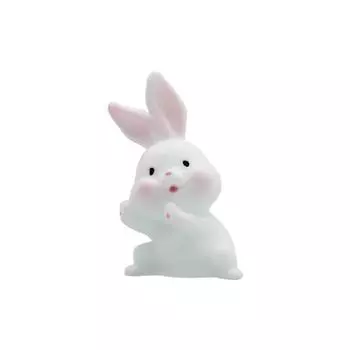 Украшения для дома в виде кролика, прочные, плавно размещенные, расписанные вручную, подвески из смолы, изделия из смолы, многофункциональное использование, переносные украшения для автомобиля