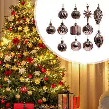 Украшения для елки, шары, набор украшений, своими руками, рождественский декор для праздников, фестивалей розового золота