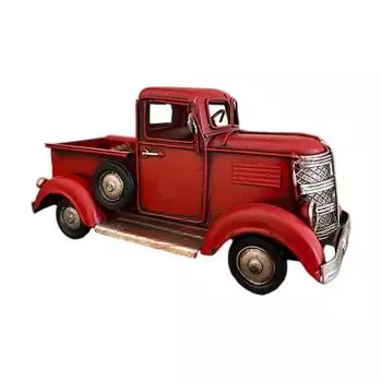 Украшения для грузовика Ретро стиль Пикап Кованый железный грузовик Садовое украшение Грузовик Цветочный горшок Предметы интерьера One Size